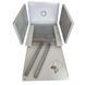 WMNC66-15U-FLAT Шафа 15U 600x60 мм настінна розбірна Hypernet 105966 фото 2