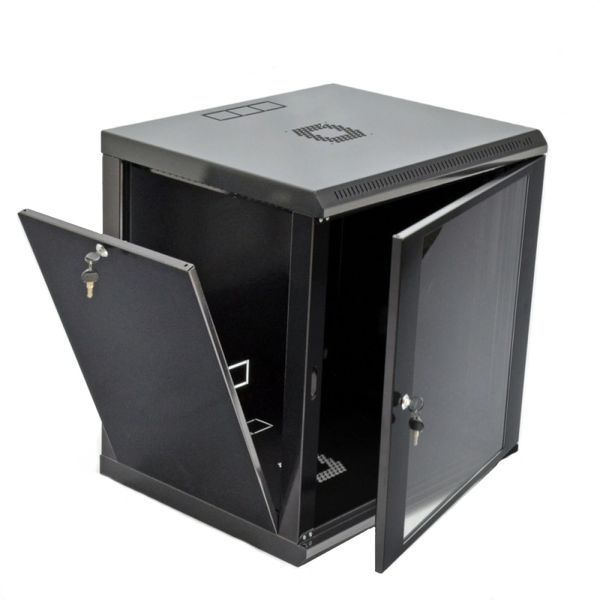19"12U, 600x600x640мм Шафа економ,акрилове скло, чорна 105938 фото
