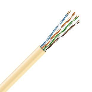 Кабель UTP Cat. 5e U/UTP LSZH мідь безгалогенна LSZH 4х2х24 AWG (70328) бухта 305м. Жовтий ЗЗКМ 107853 фото