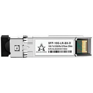 Модуль ALISTAR SFP-10G-LR-BX-D SFP+ 10G BASE-BX 1SM WDM LC 20KM TX1330/RX1270nm DOM 114080 фото