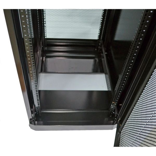 UA-MGSE4268MPB Шафа 19" 42U, 610х865 мм (Ш*Г), посилена, перфоровані двері (66%), чорна 105666 фото