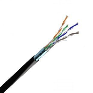 Кабель вита пара ЗЗКМ (FTP мідь вуличний) Cat. 5e F/UTP PE 4х2х24 AWG (72567) бухта 305м. 105271 фото