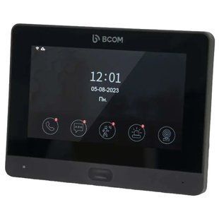 BCOM BD-760FHD/T Black Відеодомофон 112761 фото