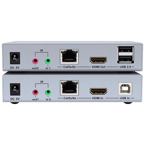 Dtech DT-7051 4K HDMI і USB 2.0 KVM 100м Модуль подовжувач 117544 фото