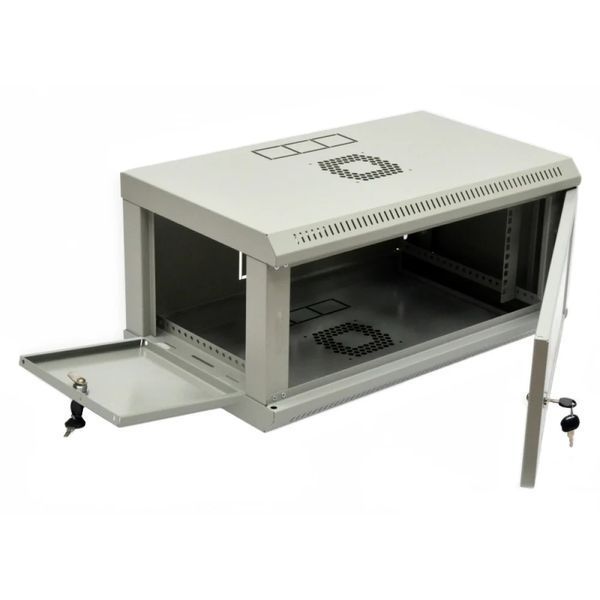 UA-MGSWL435G Шафа 19" 4U, 600x350x284мм (Ш*Г*В), економ, акрилове скло, сіра 105397 фото